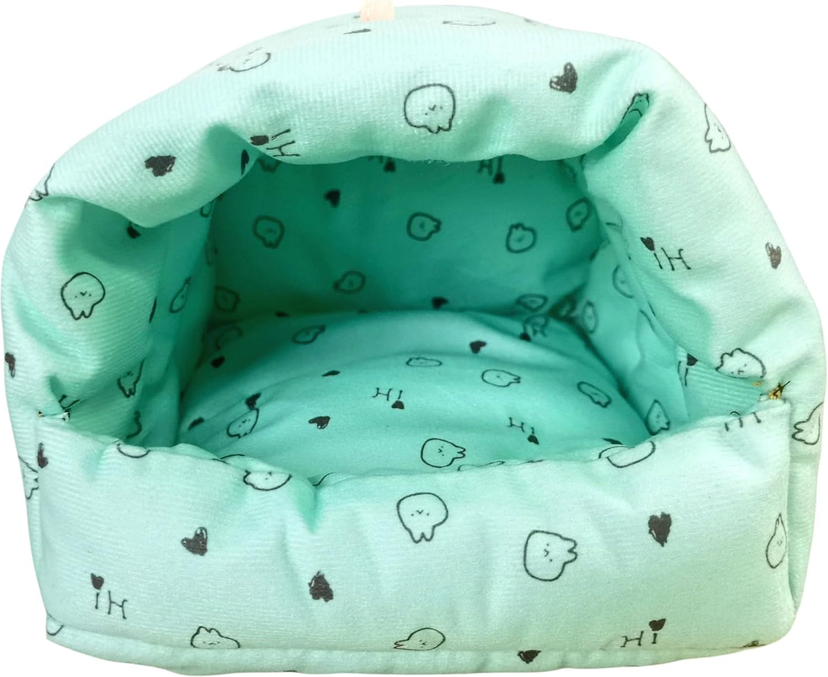 WOWOWMEOW Guinea Pigs Bed,Hamster Bed,Soft Sleep Mat Pad and Warm Cave for