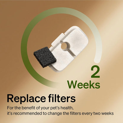 PETLIBRO Replacement Filters for Dockstream Cat Water Fountain PLWF005 PLWF115 PLWF105, 4 Months