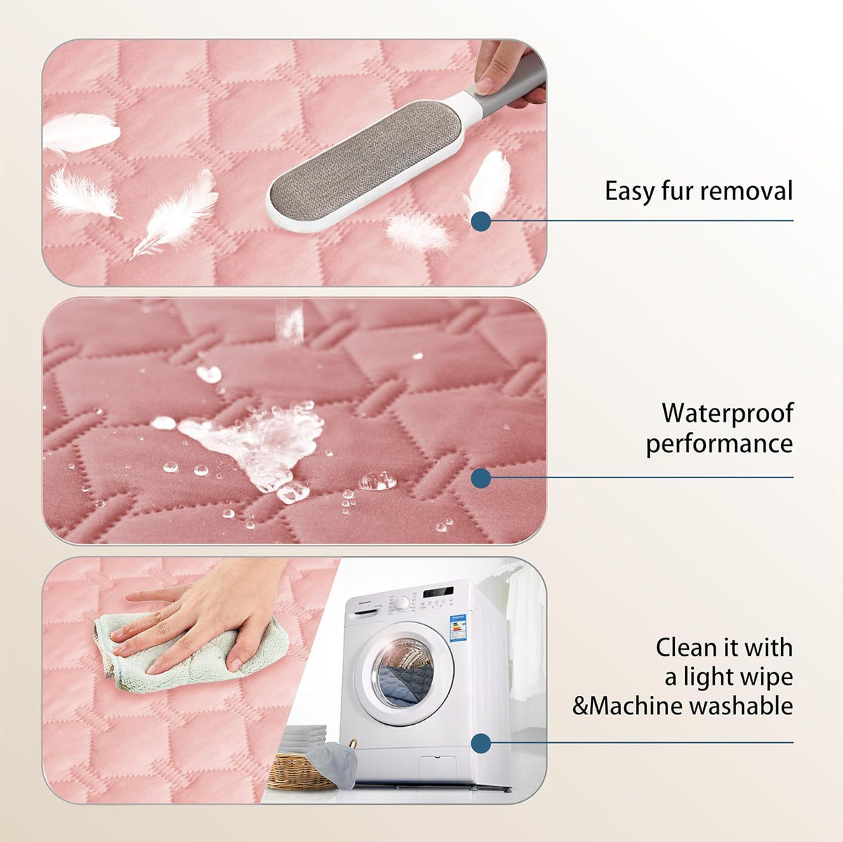 gogobunny 3X Stronger Waterproof Pet Blanket, Scratch Proof Furniture Protector for Dogs Cats