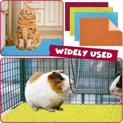 Barydat 8 Pcs Guinea Pig Cage Liner for Guinea Pig Cage Bedding Reusable Rabbit Mat Pad Washable
