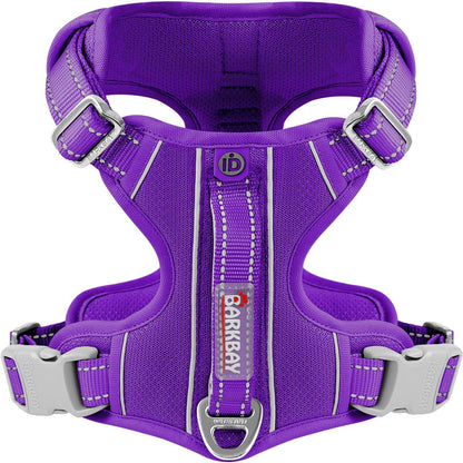 BARKBAY Dog Harness No Pull with ID Tag Pocket - Heavy Duty, Reflective, Easy Control for Large