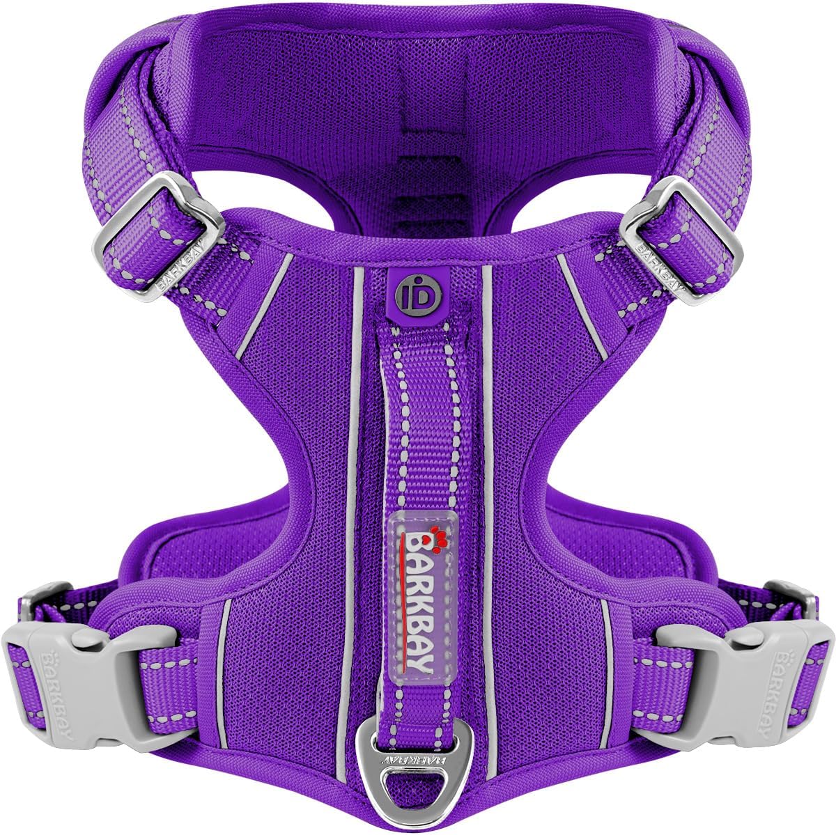 BARKBAY Dog Harness No Pull with ID Tag Pocket - Heavy Duty, Reflective, Easy Control for Large