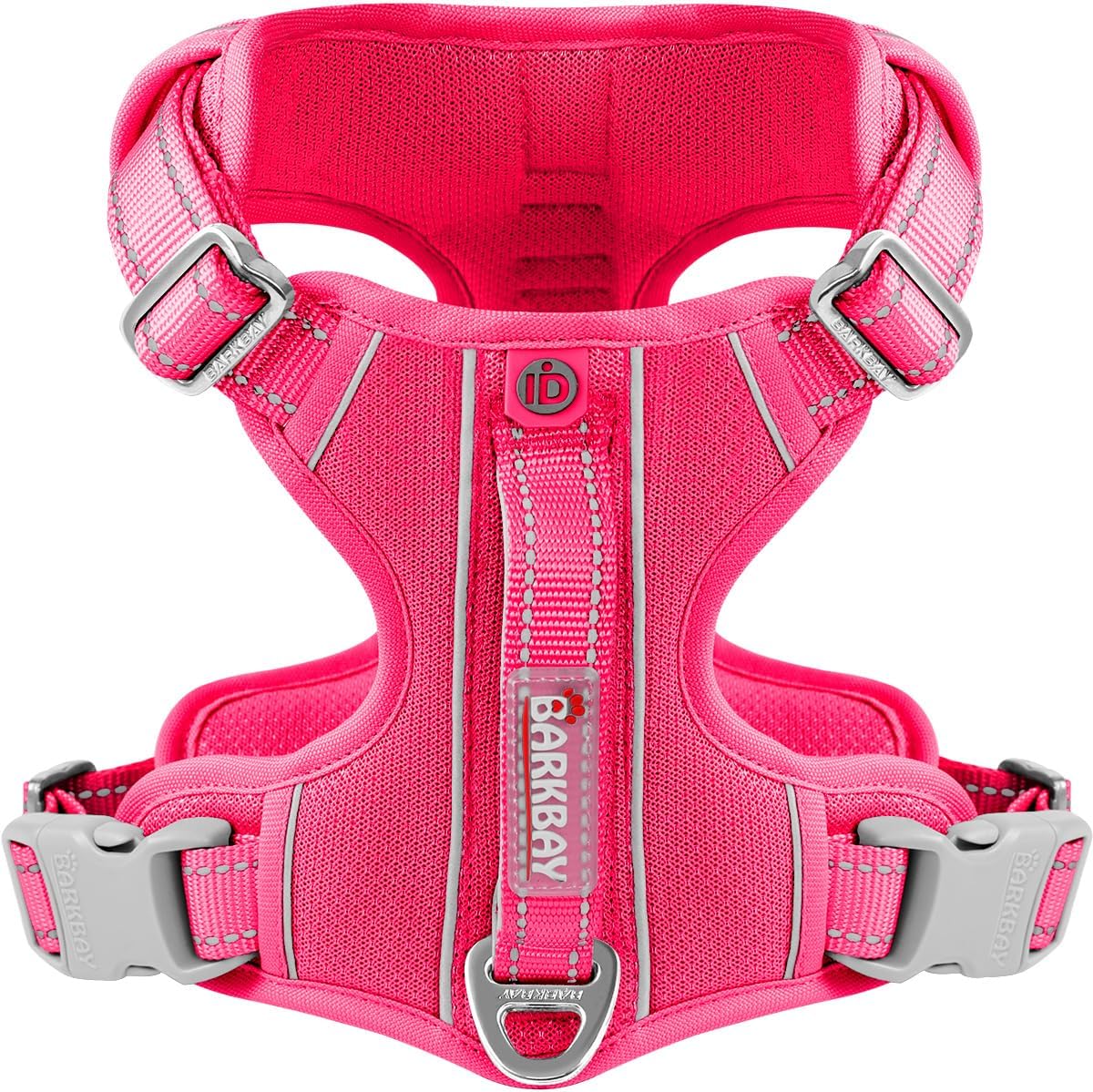 BARKBAY Dog Harness No Pull with ID Tag Pocket - Heavy Duty, Reflective, Easy Control for Large