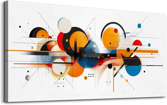 hyidecorart Large Wall Art For Living Room Wall Decorations For Bedroom Line Color Block Abstract
