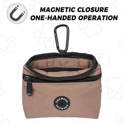 COOWONE Dog Treat Pouch with Pet Training Clicker, Detachable Dog Puppy Training Treat Bag, 900D