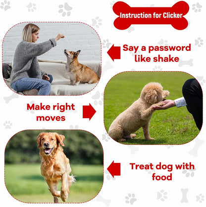 Frienda 18 Pieces Dog Training Clicker, Pet Behavioral Training Clickers with Wrist Strap for Dogs