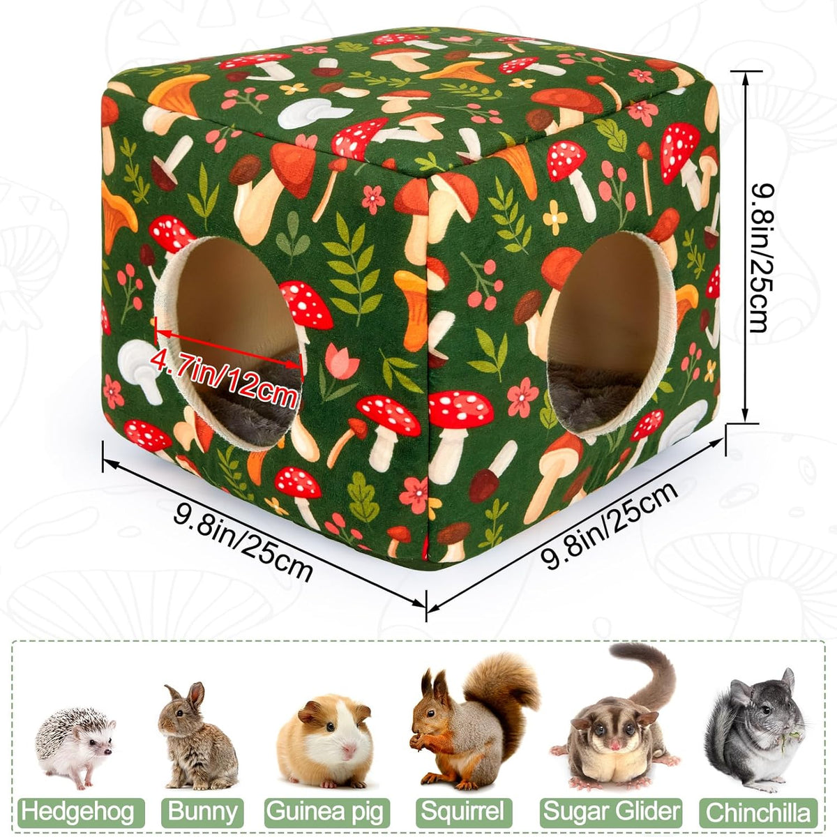 Bienbee Guinea Pig Hideout, Washable Guinea Pigs House Cozy Guinea Pigs Bed for Small Pet