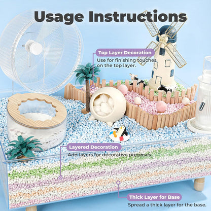 mini&moe Rabbit Bedding Guinea Pig Bedding Paper Pellet Bedding: Odor Control & Moisture Absorbent