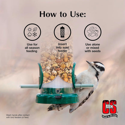 C&S Peanut Suet Nuggets for wild birds, 27 Ounces