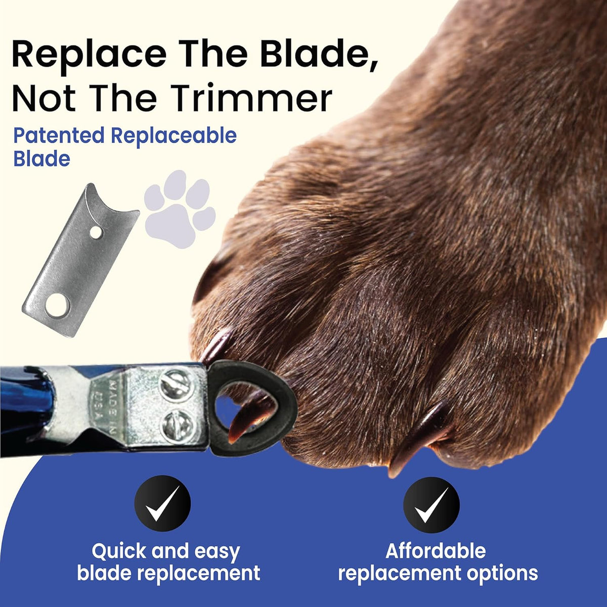 Resco Original Deluxe Dog, Cat, and Pet Nail/Claw Clippers. Best USA-Made Trimmer, More Colors &