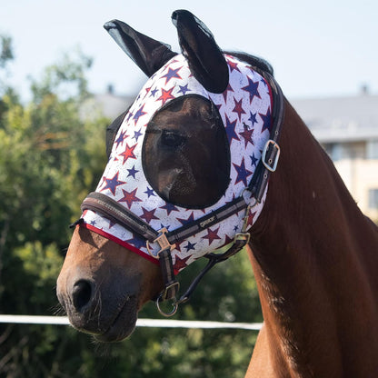 Harrison Howard Super Comfort Stretchy Fly Mask Large Eye Space with UV Protection Soft on Skin