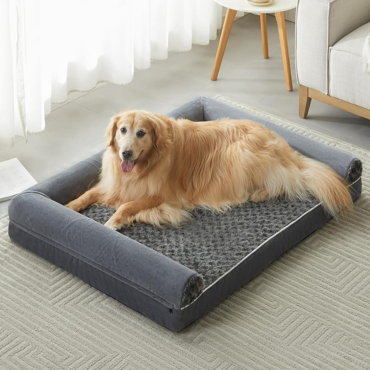 BFPETHOME Dog Beds for Large Dogs, Orthopedic Dog Bed for Medium Large Dogs,Big Waterproof Couch
