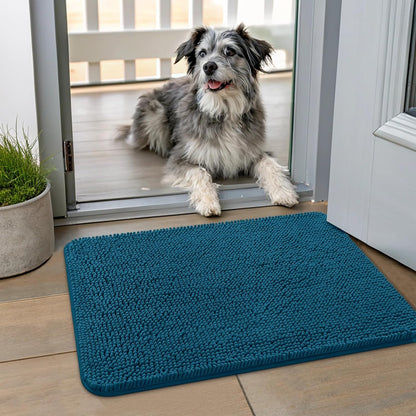 Smiry Dog Door Mat for Muddy Paws 24x16, Absorbs Moisture and Dirt Doormat, Non-Slip Washable Quick