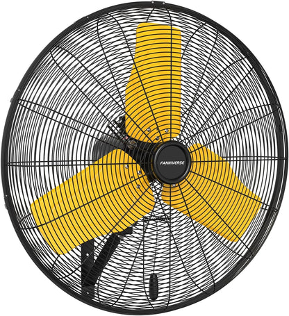 24 Inch 9500 CFM Waterproof Wall Fan Pro Series - Outdoor High Velocity Wall Mount Fan with