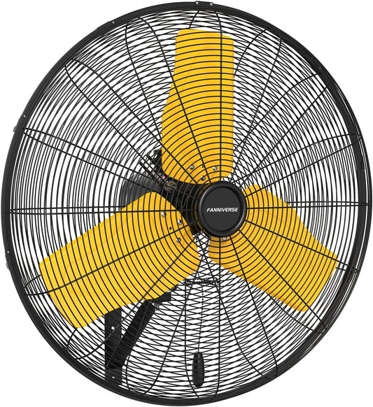 24 Inch 9500 CFM Waterproof Wall Fan Pro Series - Outdoor High Velocity Wall Mount Fan with