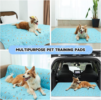 Sunheir 2 Pack Washable Guinea Pig Pee Pads, 24" x 48" Waterproof Reusable Guinea Pig Cage Liners