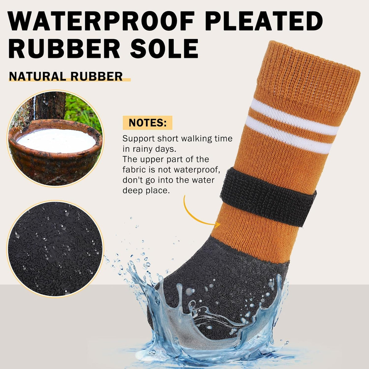 SCENEREAL Anti Slip Dog Boots & Paw Protectors for Hardwood Floor, Extended Dog Socks to Prevent