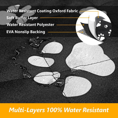 F-color SUV Cargo Liner for Dogs, Upgraded Extra Large Water Resistant Pet Cargo Cover Dog Seat