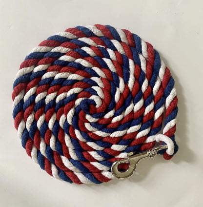 Majestic Ally Pack of 2 Solid Cotton Lead Rope for Horses & Livestock – 10 Foot Long and 5/8 inch