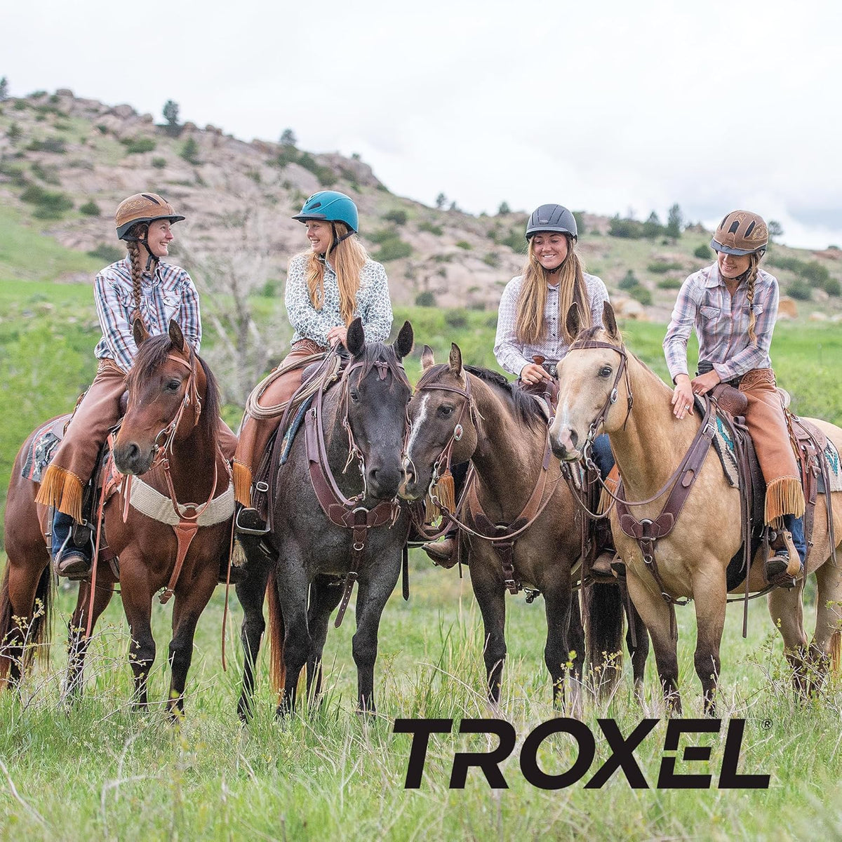 Troxel Sierra Rugged Horse Riding Helmet, Low-Profile, Self-Adjustable Design, Safety Horseback