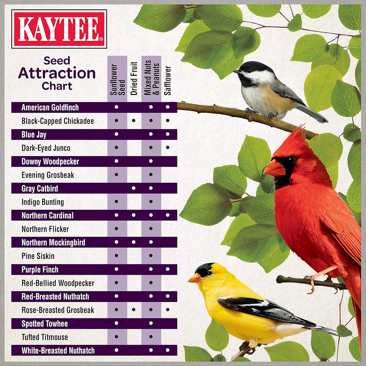 Kaytee Ultimate Nut and Fruit Wild Bird Food for Cardinals, Finches, Chickadees, Nuthatches
