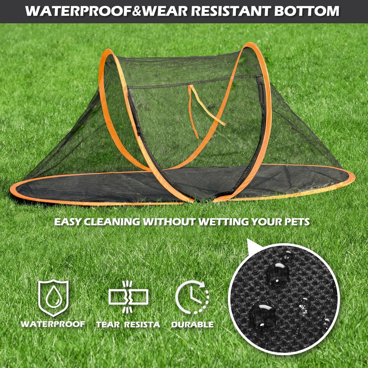 Cat Tent Outdoor, Pet Enclosure Tent Suitable for Cats and Small Animals, Indoor Playpen Portable