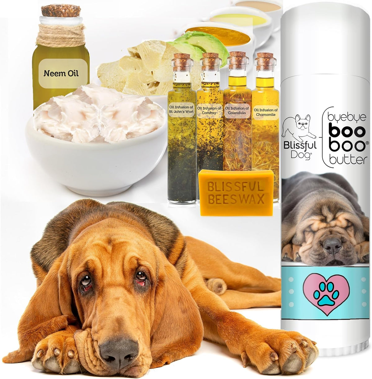 The Blissful Dog .50 oz Tube Bloodhound Booboo Butter