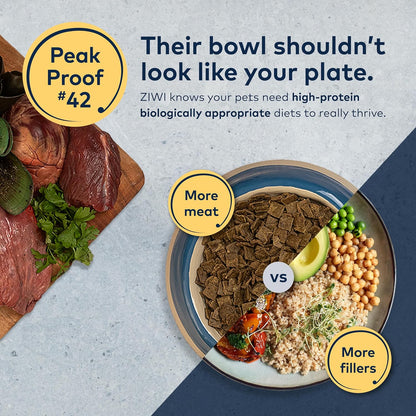 ZIWI Peak Air-Dried Dog Food – Beef - All Natural, High Protein, Grain Free, Limited Ingredient