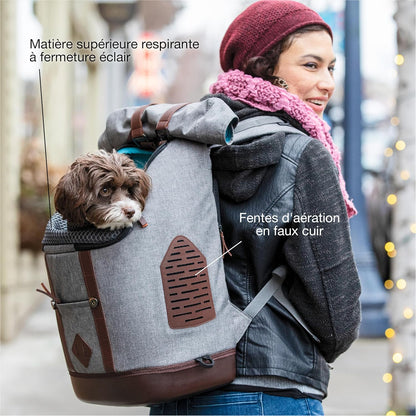 Kurgo Dog Carrier Backpack for Small Pets - Dogs & Cats | TSA Airline Approved | Cat | Hiking or