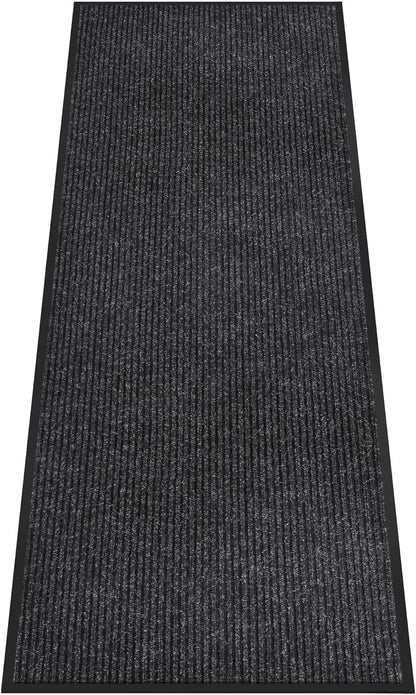 Indoor Outdoor Door Mat, 10' x 3' Doormat for Entryway, Rubber Backing Non Slip Front Door Mat