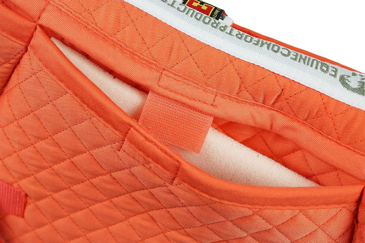 ECP Equine Comfort Products Adjustable Shock Absorbing Memory Foam Half Saddle Pad, Injury