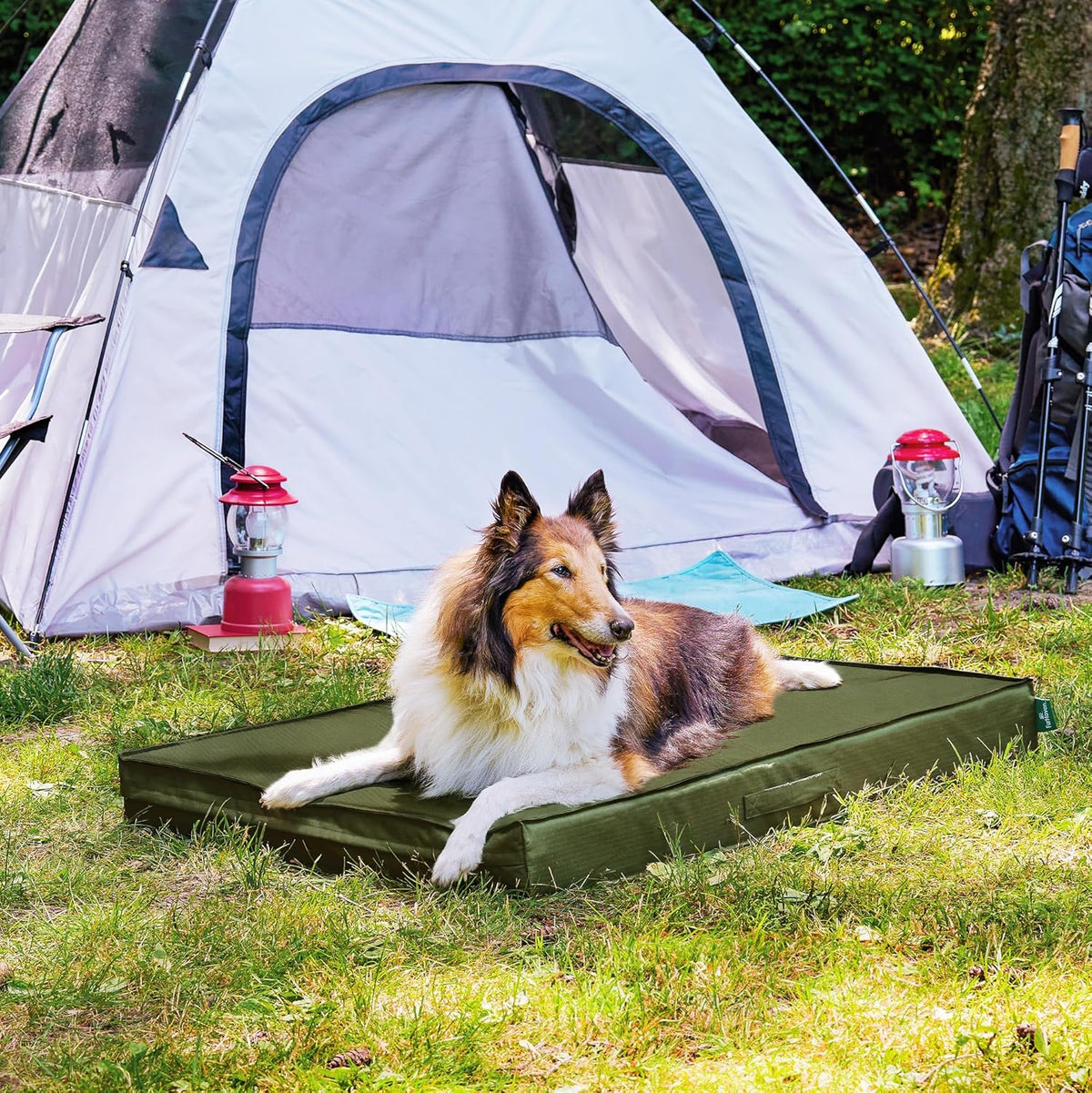 FurHaven Cooling Dog Bed – XL Foam Mattress for Joint Pain Relief, Waterproof Liner, Removable