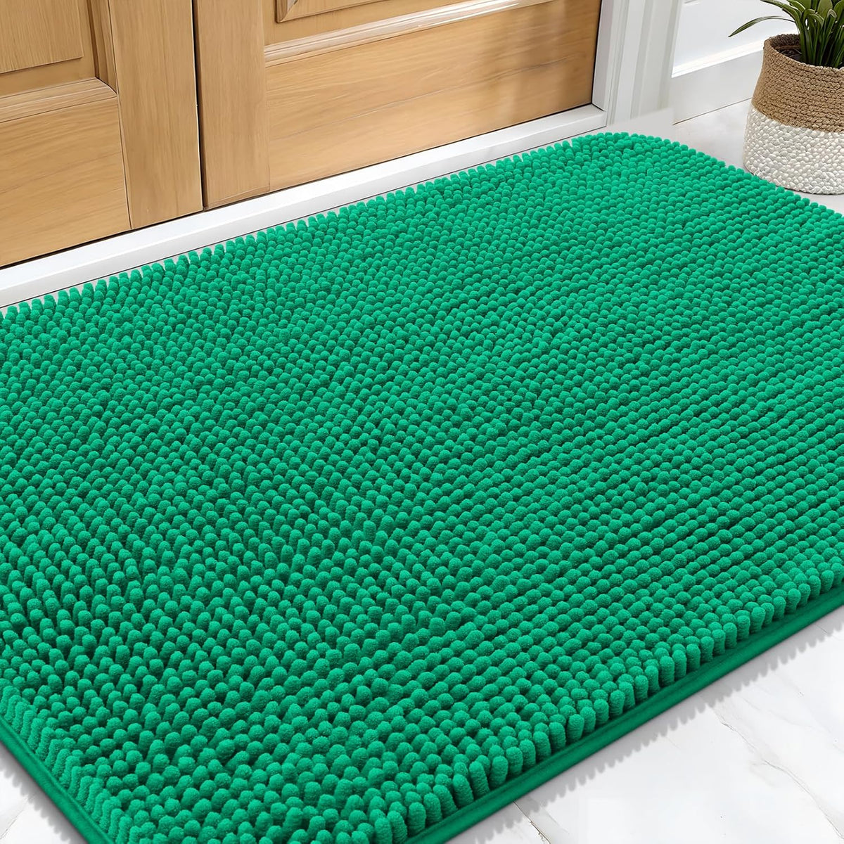 OLANLY Dog Door Mat for Muddy Paws 30x20, Absorbs Moisture and Dirt, Absorbent Non-Slip Washable