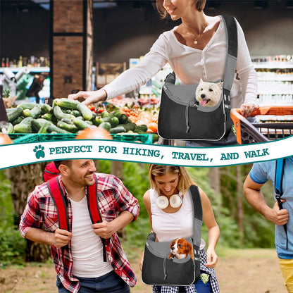 PetAmi Small Dog Sling Carrier, Soft-Sided Crossbody Puppy Carrying Purse Bag, Adjustable Sling Pet