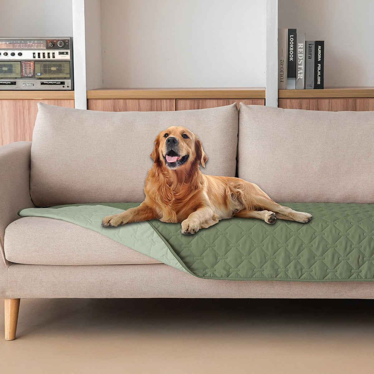 gogobunny 100% Double Sided Waterproof Dog Blanket Soft Pet Bed Cover Reversible Protect Furniture