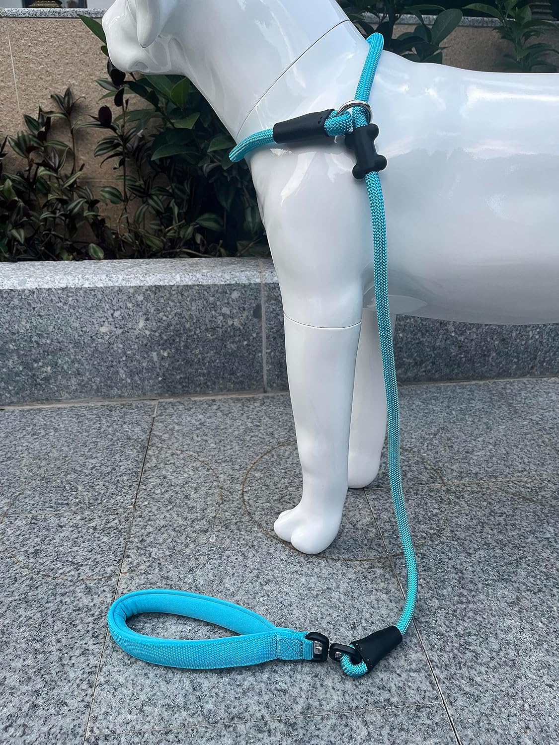 Slip Lead Dog Leash，Strong Nylon Rope Leash and Padded Handle,No Pull Outdoor Walking Training Lead