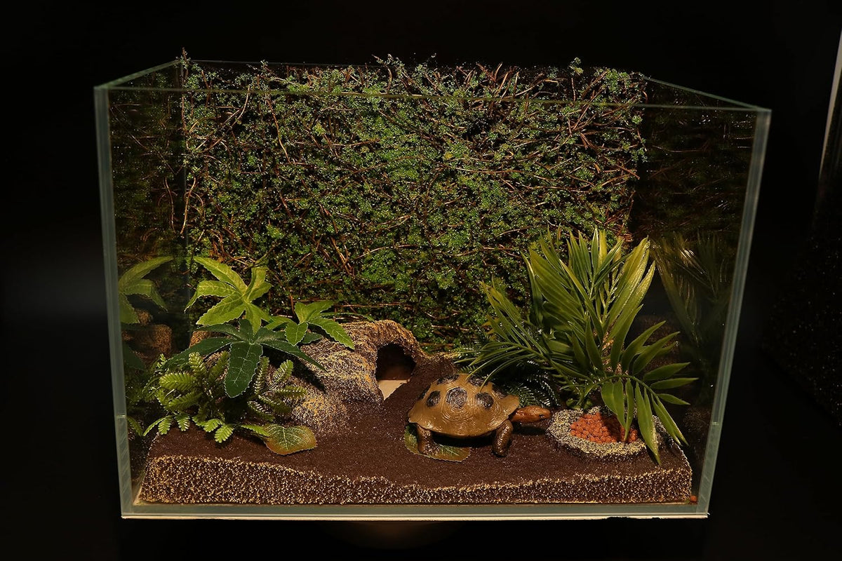 AQUA KT Terrarium Moss Background Backdrop Wall Artificial Reptile Amphibian Cage Decoration for