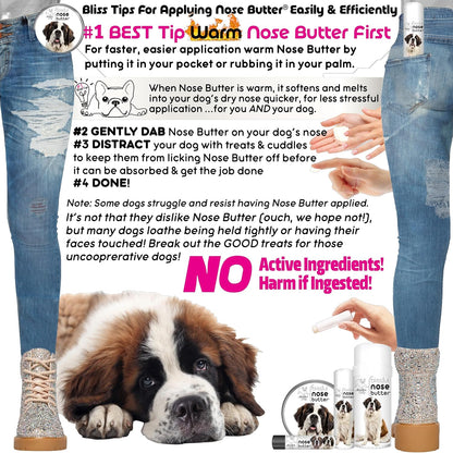 The Blissful Dog St. Bernard Nose Butter, Versatile Dog Nose Balm for Dry Nose, Handcrafted Nose