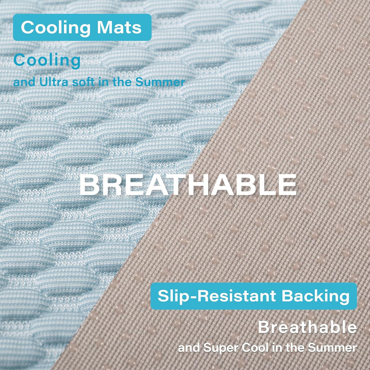 MICROCOSMOS Dog Sleeping Pad & Pet Cooling Mat- Breathable Bubble Surface, EZ Clean. Keep Cooling
