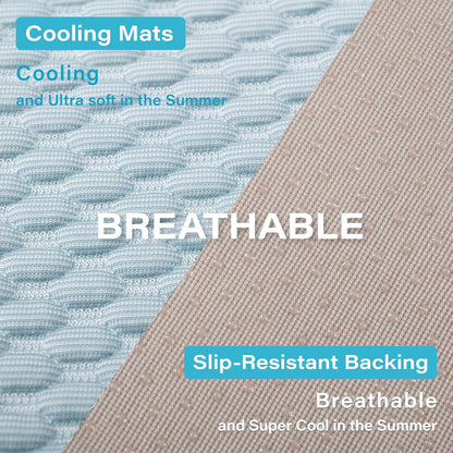 MICROCOSMOS Dog Sleeping Pad & Pet Cooling Mat- Breathable Bubble Surface, EZ Clean. Keep Cooling