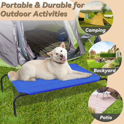 PHYEX Elevated Dog Bed for Large Dogs, Raised Dog Bed with Breathable Mesh, Dog Cot Bed with Sturdy