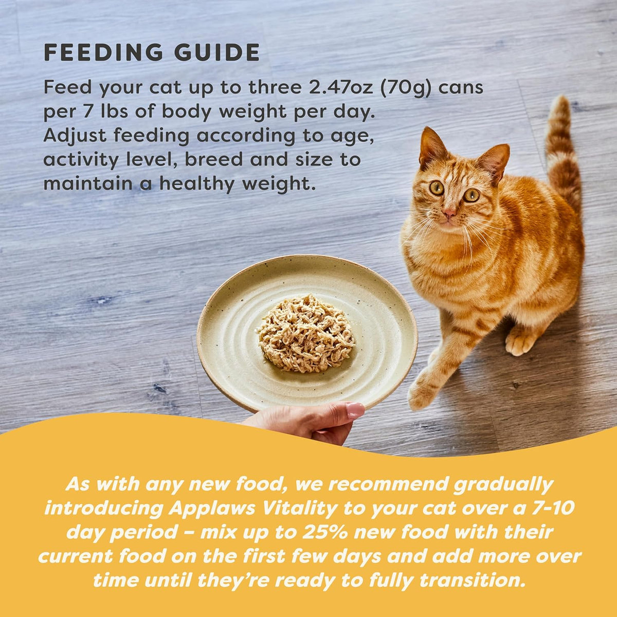 Applaws Vitality Wet Cat Food in Broth, Natural Canned Cat Food, Wet Food for Cats with Added