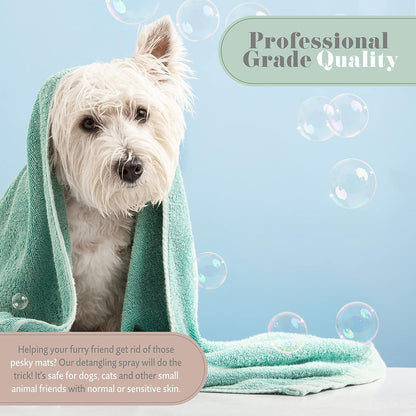 Begley's Pet Detangling Spray - Premium Essential Oil Scented Detangler Spray for Dogs, Puppies &