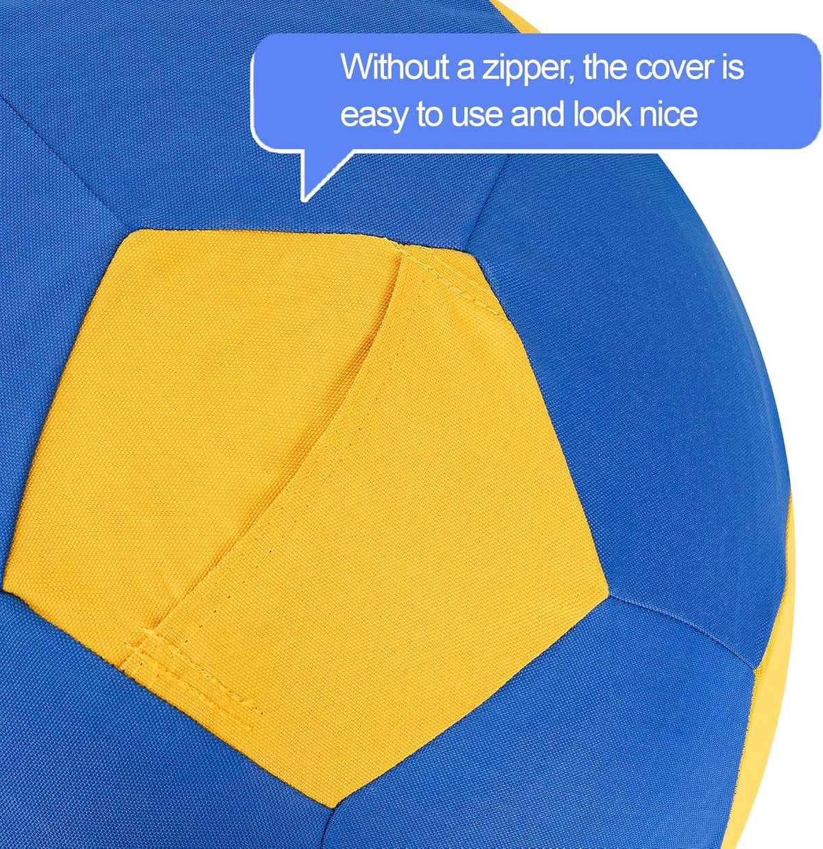 Herding Ball for Dogs Horse Ball & Cover 25" for Horses Large with Hand Pump for Play, Blue and