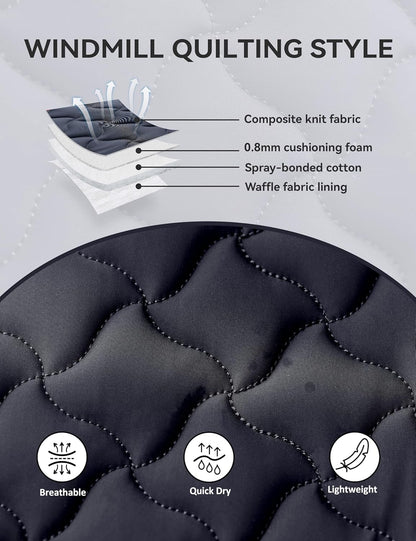 Close Contact Non-Slip Design Horse Riding Pad Moisture-Wicking Shock Absorbing English Saddle Pad