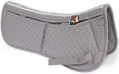 ECP Equine Comfort Products Adjustable Shock Absorbing Memory Foam Half Saddle Pad, Injury