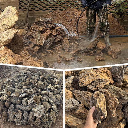 5LB Aquarium Rocks Dragon Stone for Aquariums Landscaping Model Fish Tanks Terrariums Vivariums