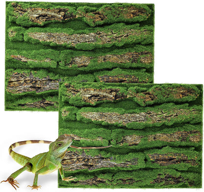 15.75x11.81in Reptile Terrarium Cork Background,Bearded Dragon Tank Bark Backdrop Wall Decor with
