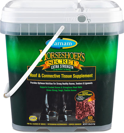 Farnam Horseshoer's Secret Extra Strength Hoof Supplements & Connective Tissue Supplement, Promotes