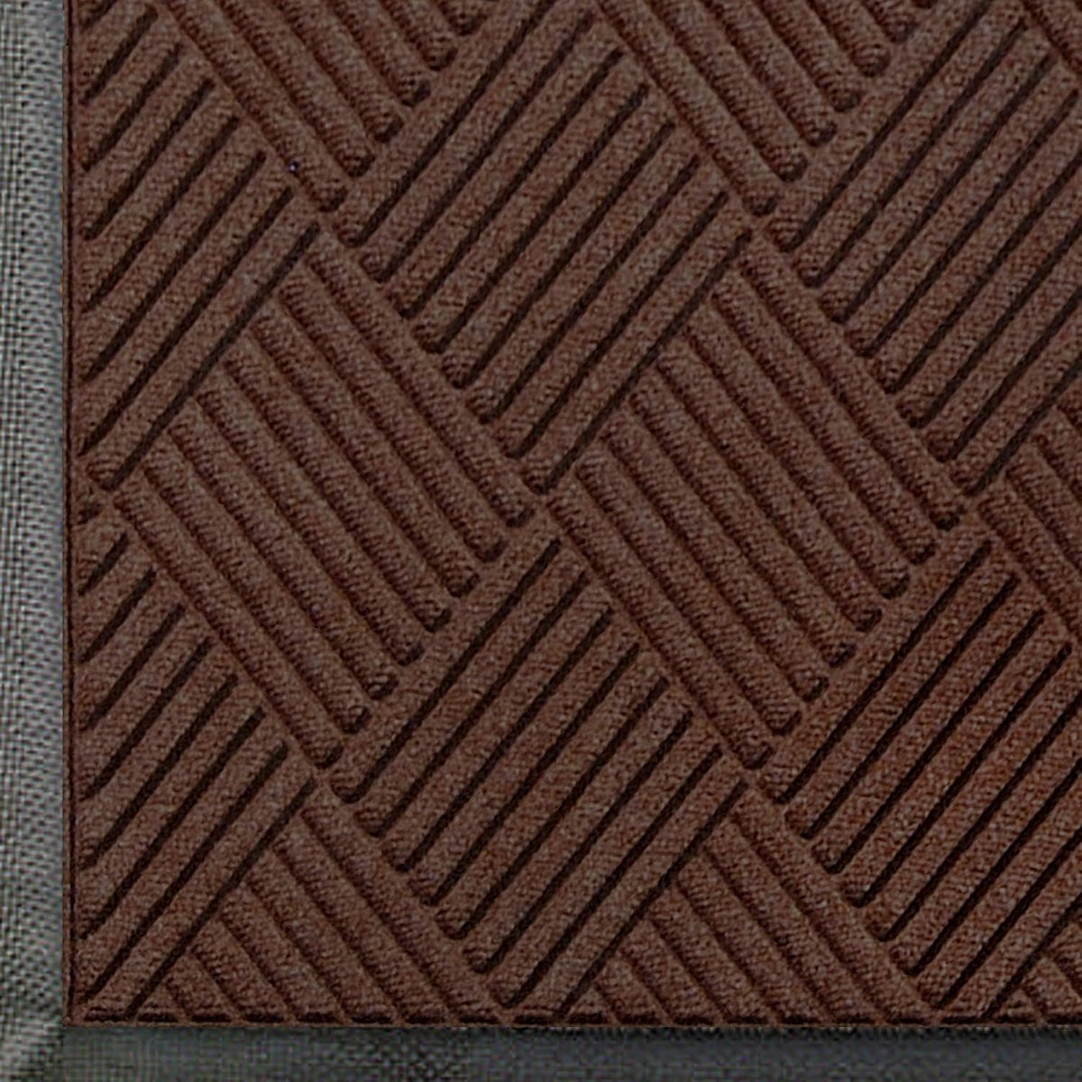WaterHog Diamond | Commercial-Grade Entrance Mat with Rubber Border – Indoor/Outdoor, Quick Drying